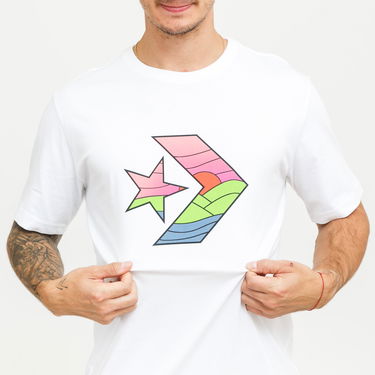Tričko Converse STAR CHEVRON SUNSET SHORT SLEEVE TEE Biela | 10021515-A01, 1