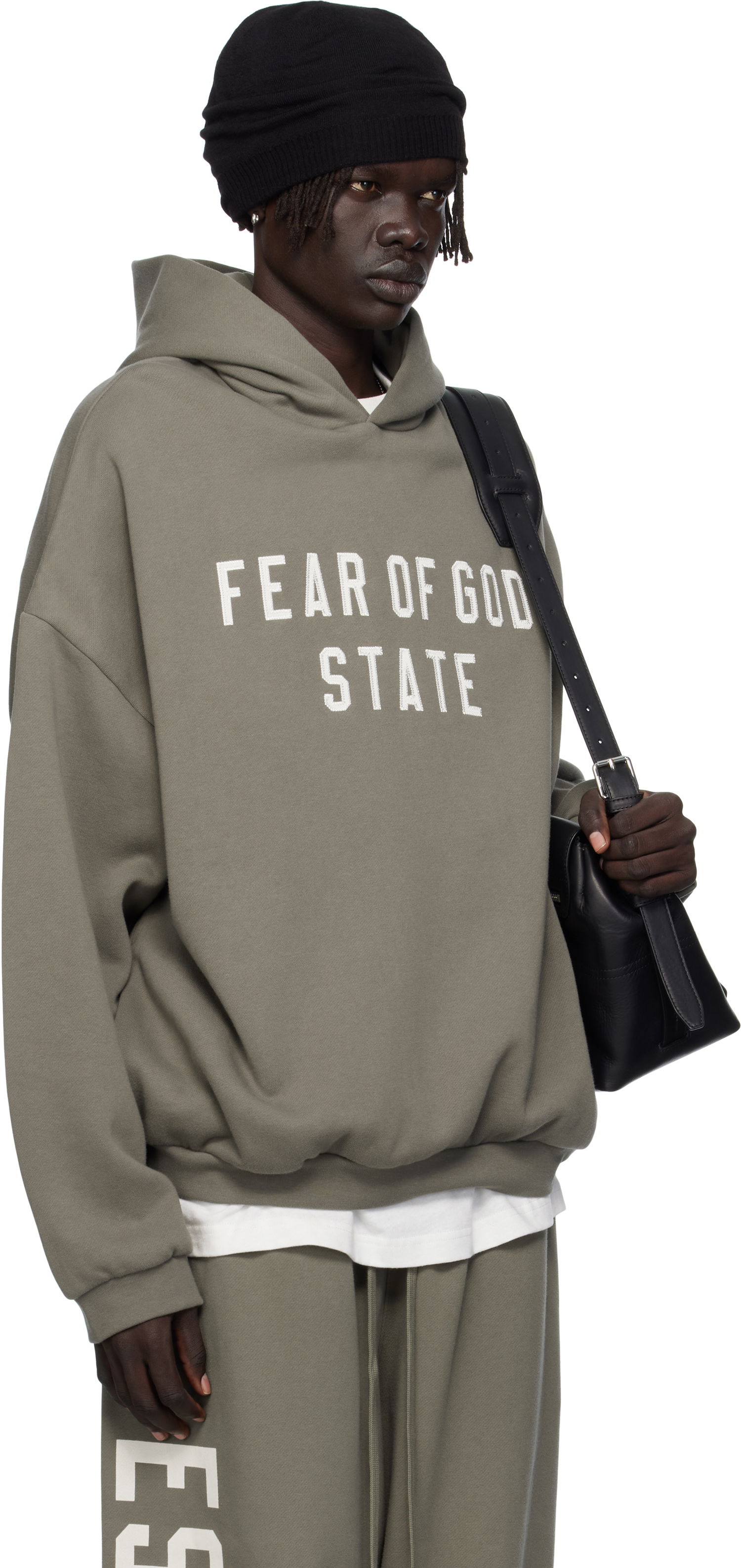 Mikina Fear of God ESSENTIALS 90s Fit Fleece Hoodie Zelené | 192SP256217F, 1