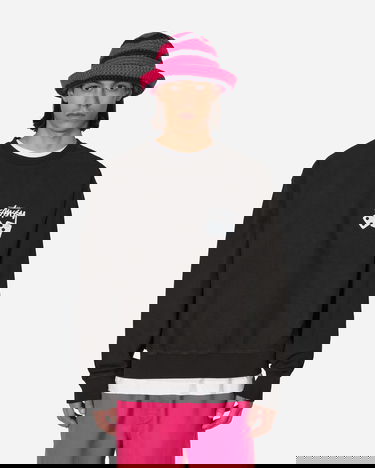 Mikina Stüssy Dice Pigment Dyed Crewneck Sweatshirt Čierna | 1914883 BLAC, 0