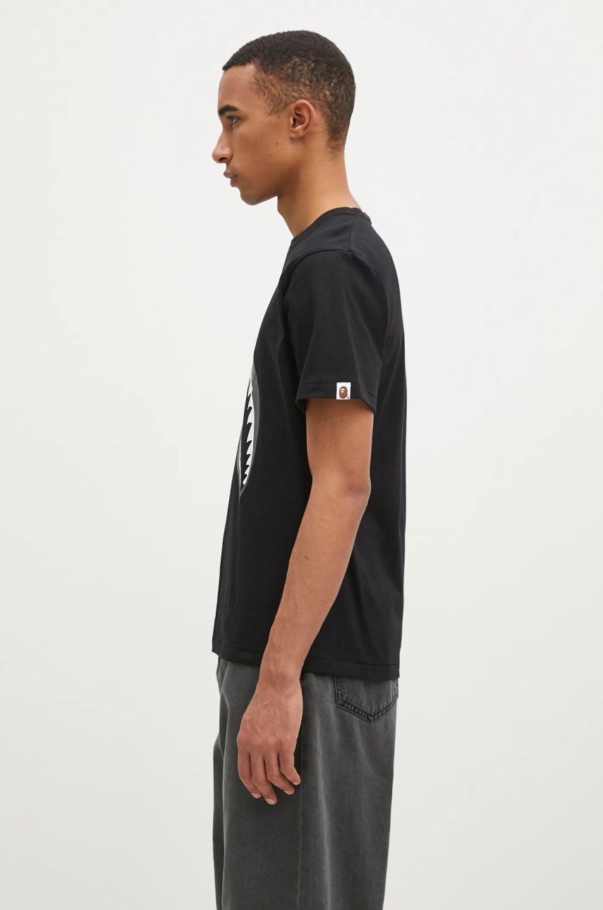 Tričko BAPE Black T-Shirt with Graphic Print Čierna | 1K80110003, 1