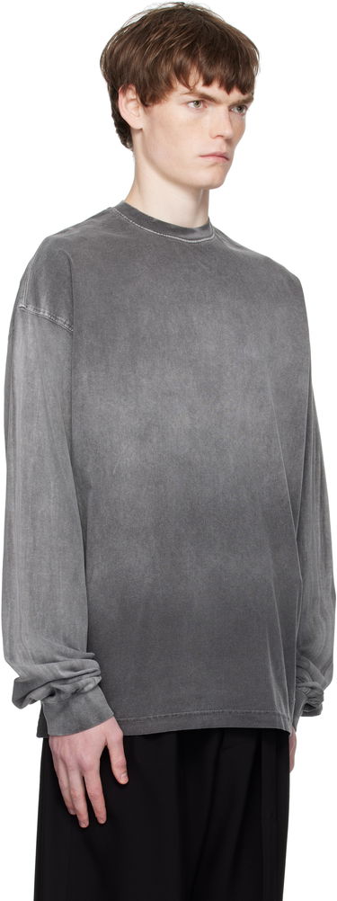 Tričko We11done We11done Gradient Dye Long Sleeve T-Shirt Šedá | WD-TT2-25-729-M-BK, 1