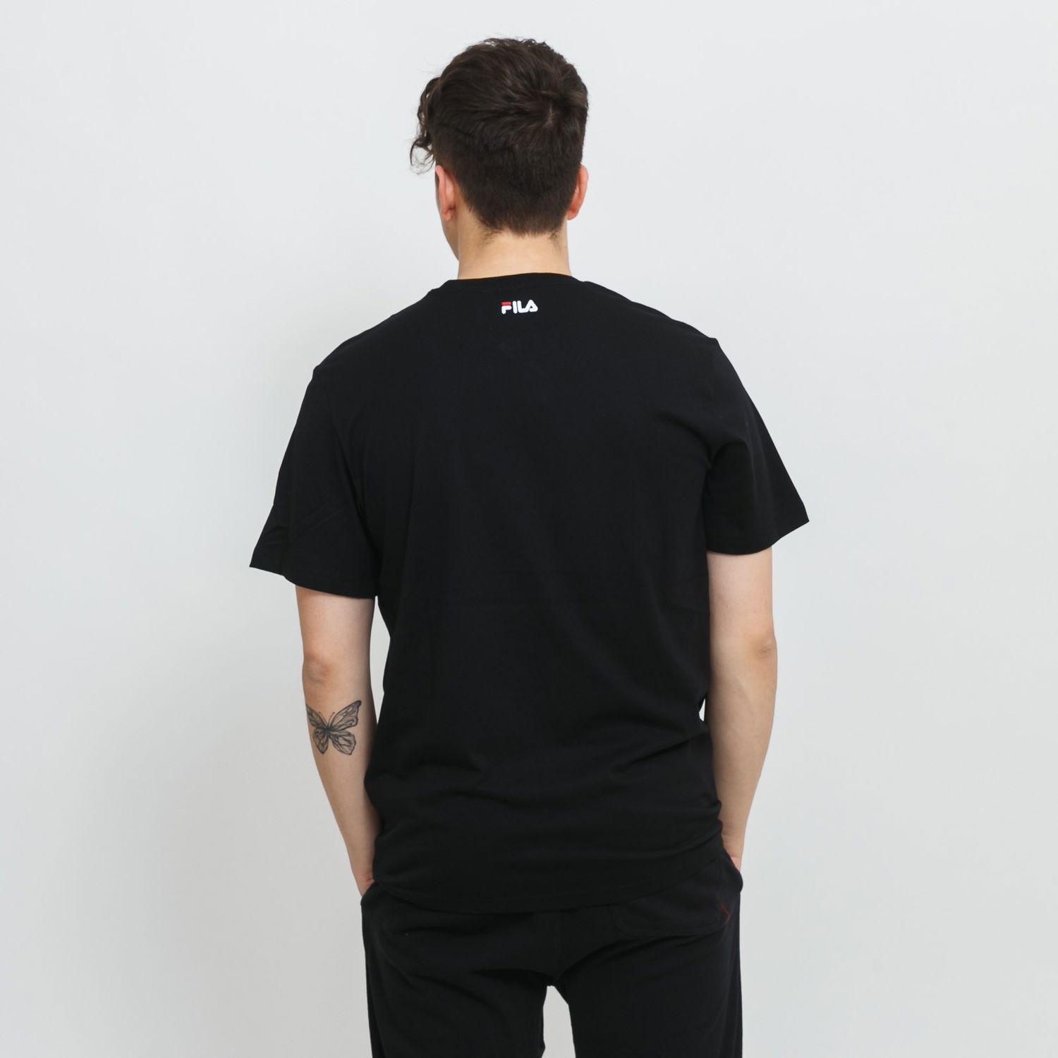 Tričko FILA Men's Black T-Shirt Čierna | FAM0081-80009, 1