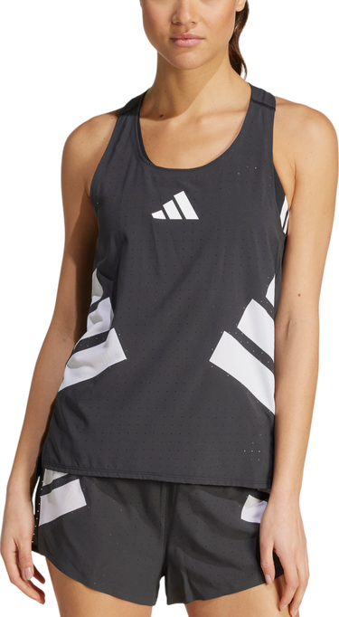 Tielko adidas Originals Adizero Road to Records Tank Top Čierna | jm7807, 0