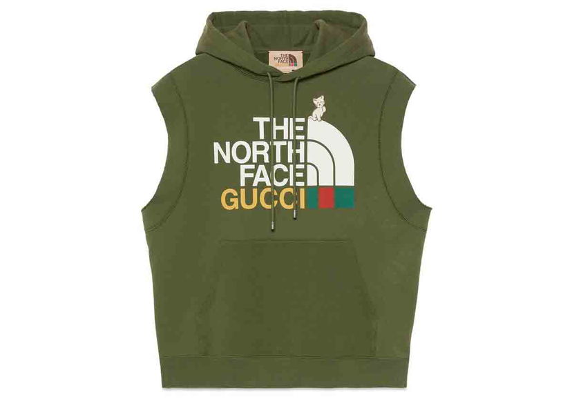Mikina Gucci Sleeveless Hoodie Zelené | ‎663243 XJDW2 3450
