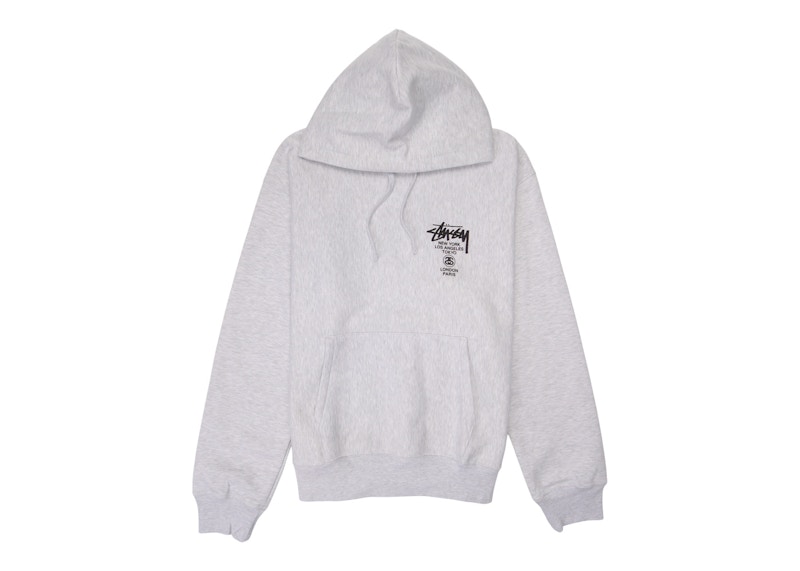 Mikina Stüssy World Tour Graphic Hoodie Šedá | 3923713-ASHH, 0