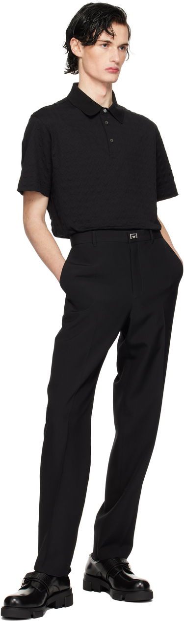 Polo tričko Givenchy Classic Fit Embroidered Polo Čierna | BM71KR3YPA001, 4