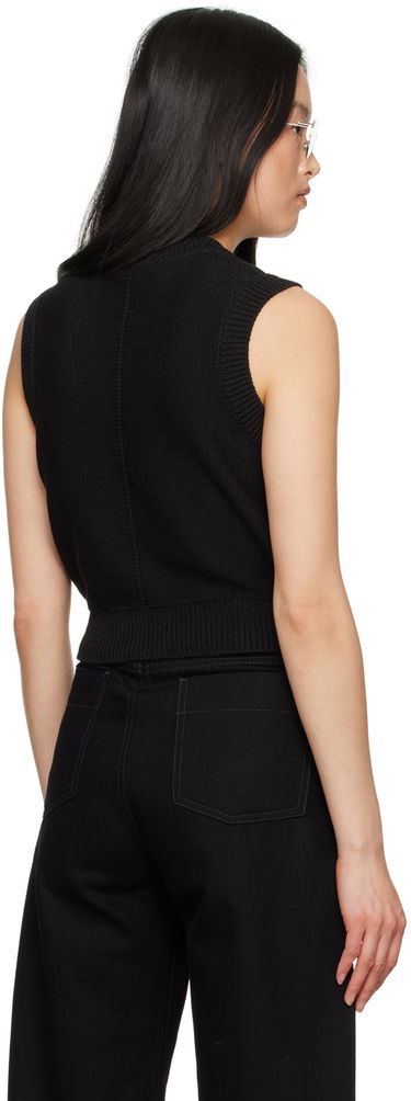 Sveter LEMAIRE Lemaire Cropped Knit Vest Čierna | TO1208 LK1022, 2