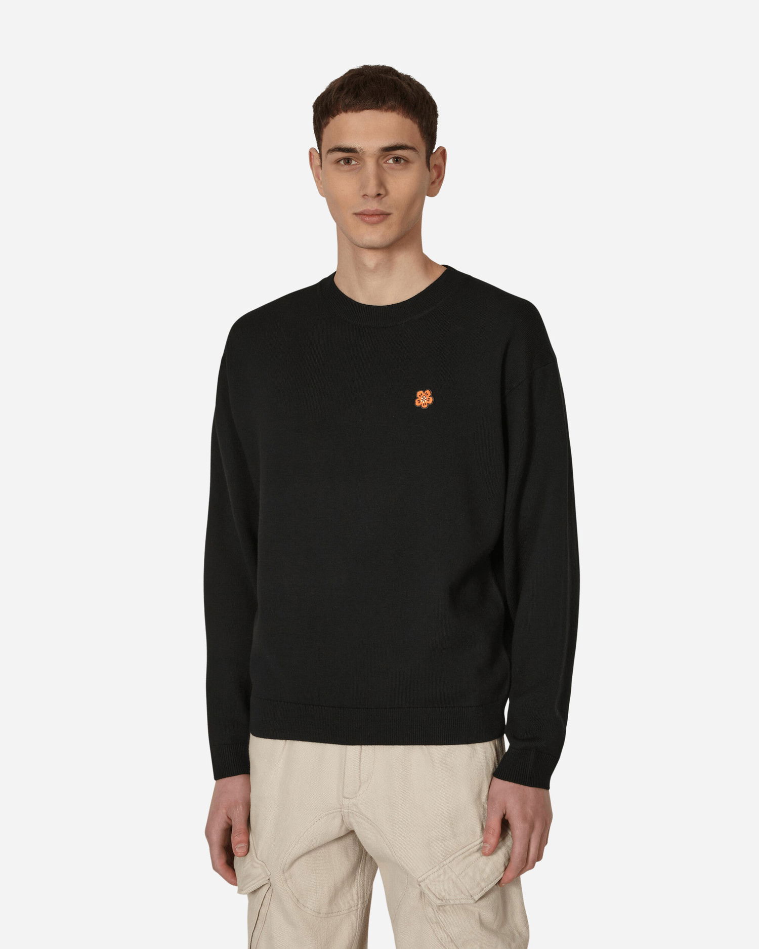 Mikina KENZO 'Boke Flower' Crest Merino Wool Sweater Čierna | FD55PU3813LB 99, 0