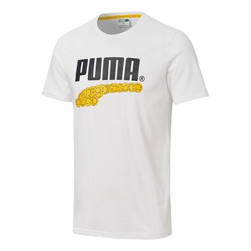 Tričko Puma Club Graphic Printed Short Sleeve T-Shirt Biela | 530017-02, 0