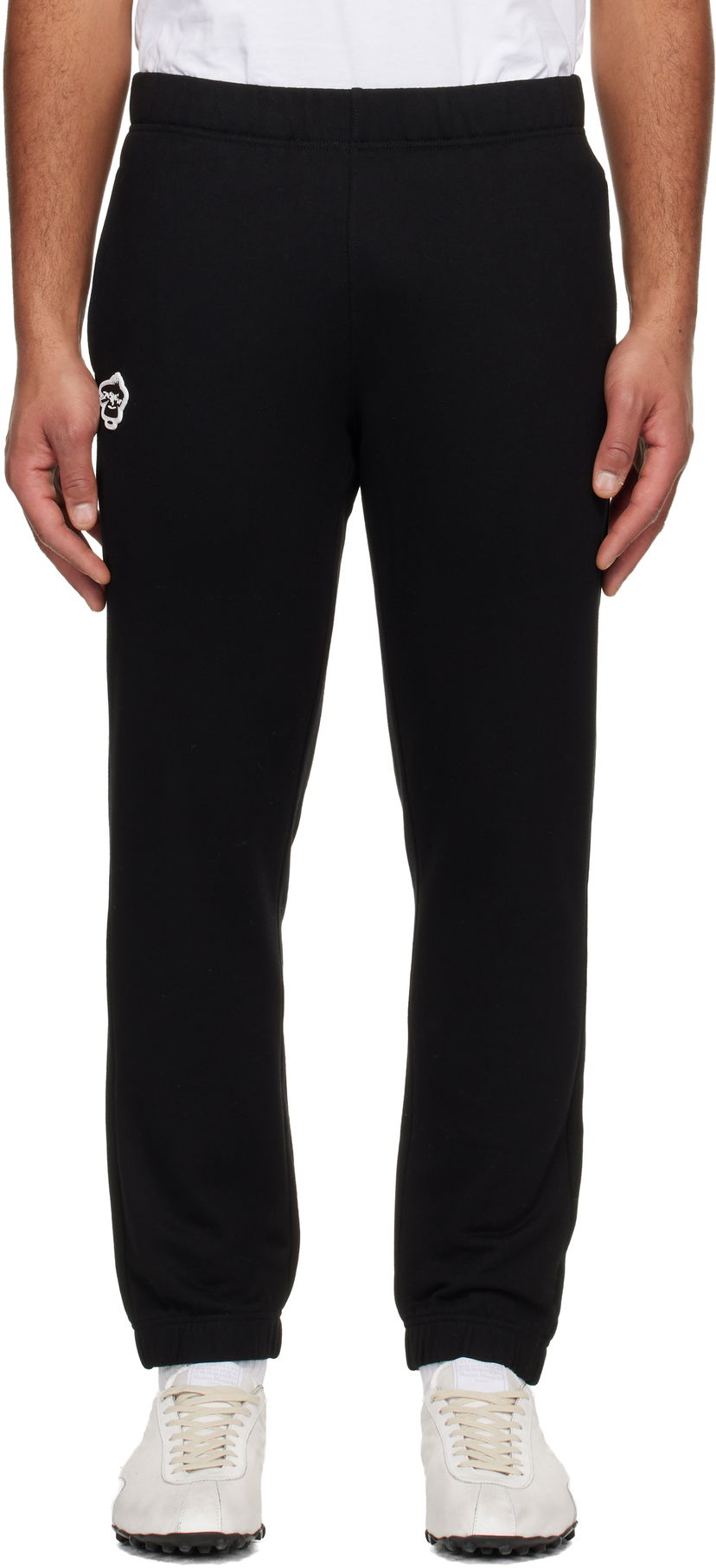 Tepláky AAPE by A Bathing Ape Logo Patch Sweatpants Čierna | AAPPTMC645XXPBKX