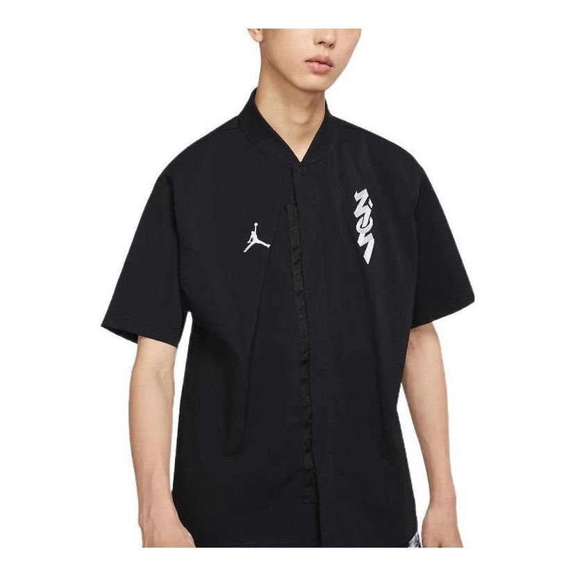 Košeľa Jordan Jordan FW22 Logo Woven Shirt Čierna | DR2173-010