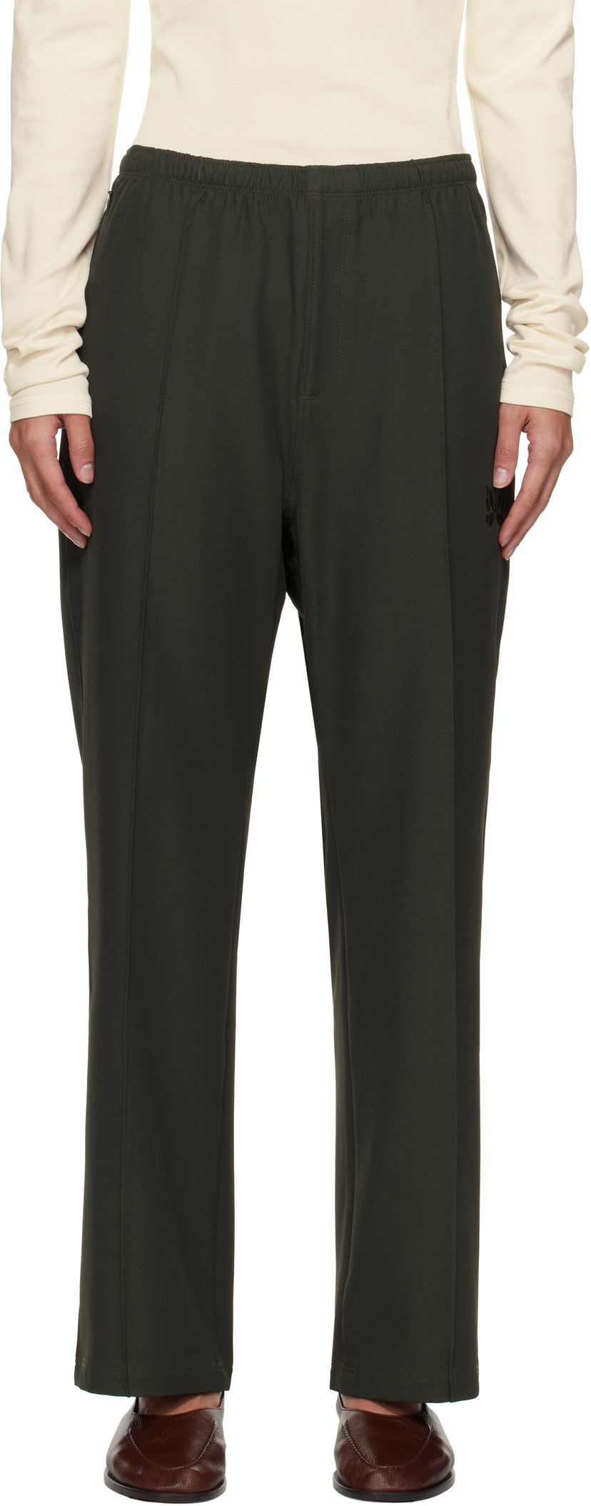 Nohavice Needles Straight Trousers Zelené | PU214