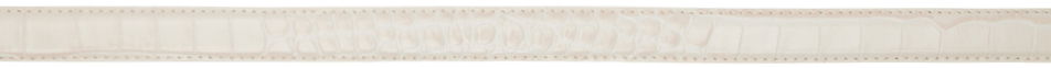 Opasok OUR LEGACY Croc Embossed Leather Belt Biela | A42482V, 1