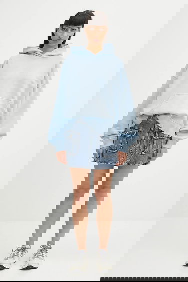 Mikina Carhartt WIP Benton Sweat Relaxed Fit Hooded Sweatshirt Modrá | I034512.2P5GD, 3