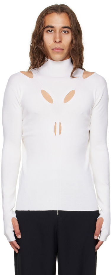 Sveter Dion Lee Cutout Turtleneck Top Biela | C7079P22, 0