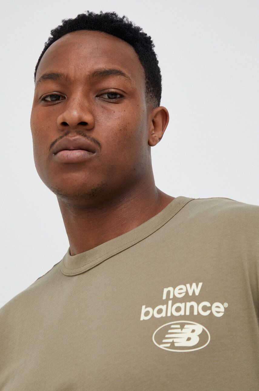 Tričko New Balance T-shirt Béžová | MT31518CGN, 0