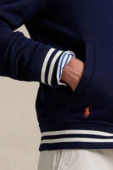 Bomber bunda Polo by Ralph Lauren Fleece Baseball Jacket Modrá | 710959022001, 4