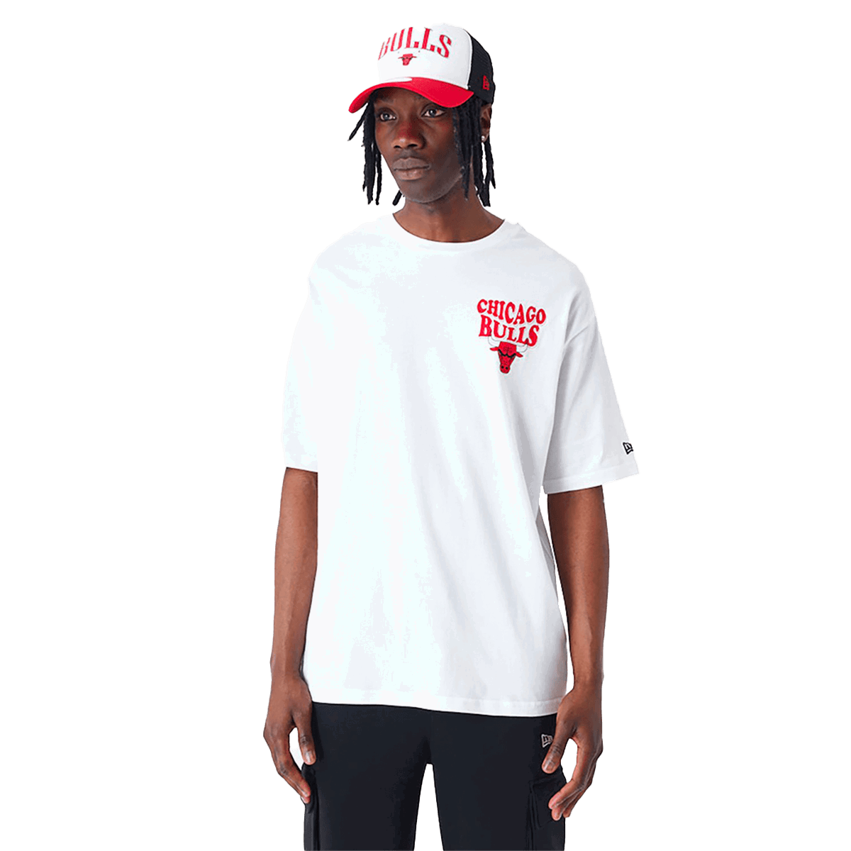 Tričko New Era Chicago Bulls NBA Script OS Tee Biela | 60435518, 0