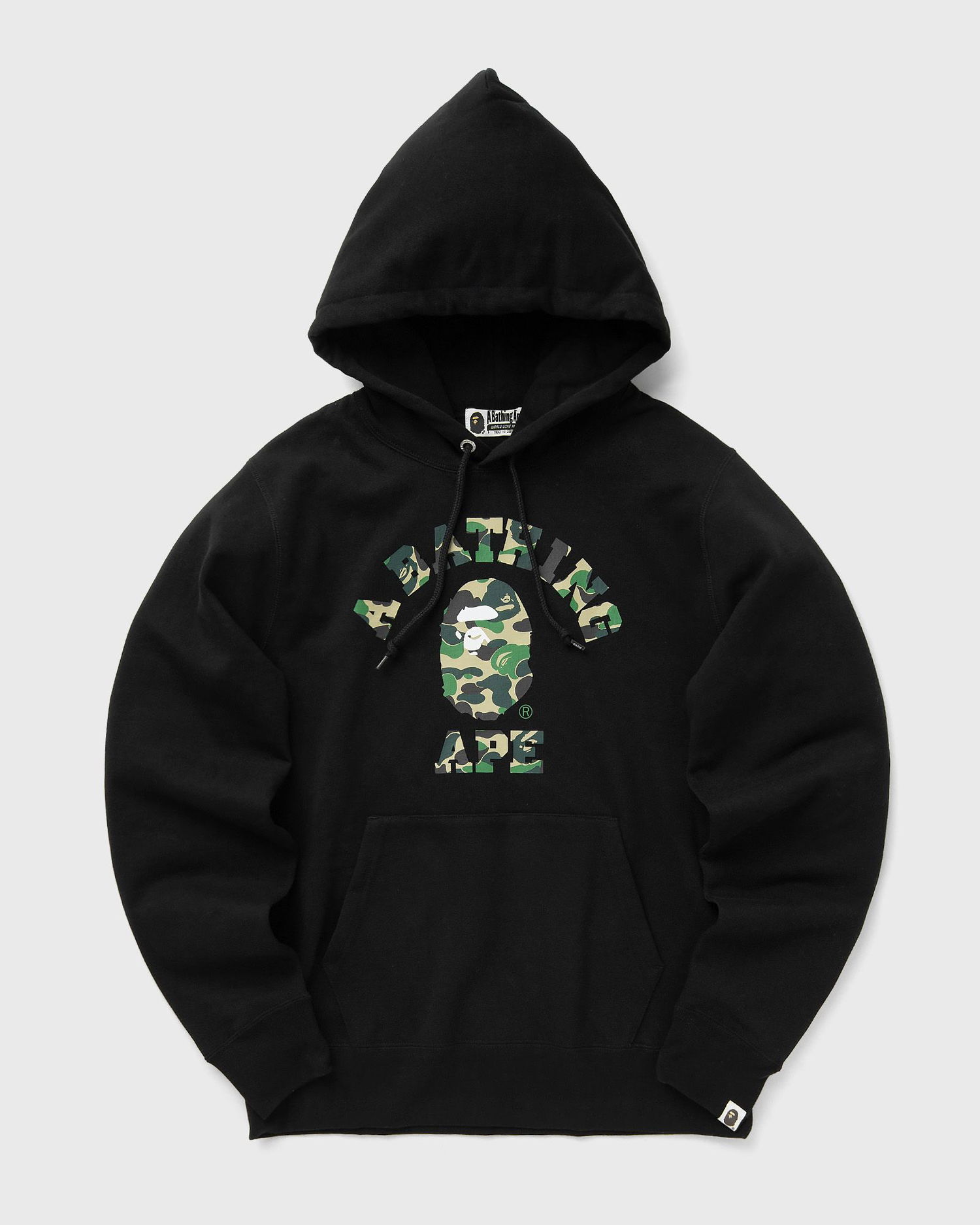 Mikina BAPE ABC CAMO COLLEGE PULLOVER HOODIE Čierna | 001PPK801006MBLK, 0