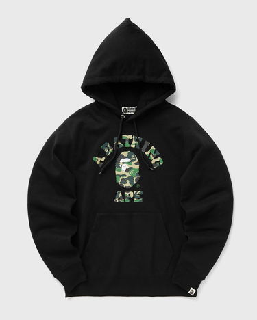 Mikina BAPE ABC CAMO COLLEGE PULLOVER HOODIE Čierna | 001PPK801006MBLK, 0