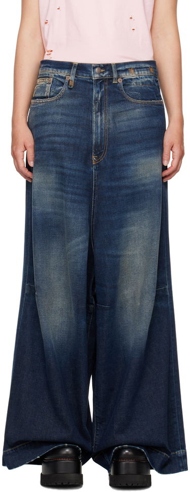 Džínsy R13 R13 Jesse Wide Leg Jeans Modrá | R13WD082 D144A, 0