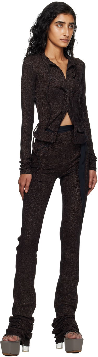 Sveter Ottolinger Ottolinger Double Closure Rib Knit Cardigan Čierna | 104-600204-03, 3