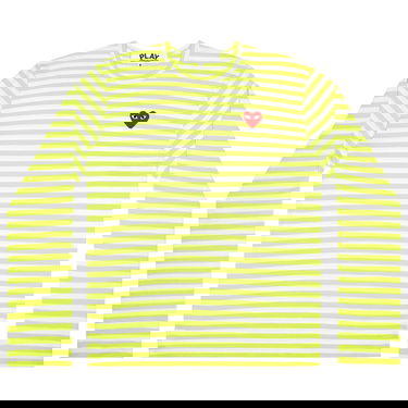 Tričko Comme des Garçons PLAY Pastelle Striped Shirt Žltá | AZ T278 051 2, 1