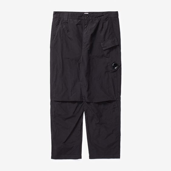 Nohavice C.P. Company Flatt Nylon Regular Utility Pants Čierna | 16CMPA069A-999