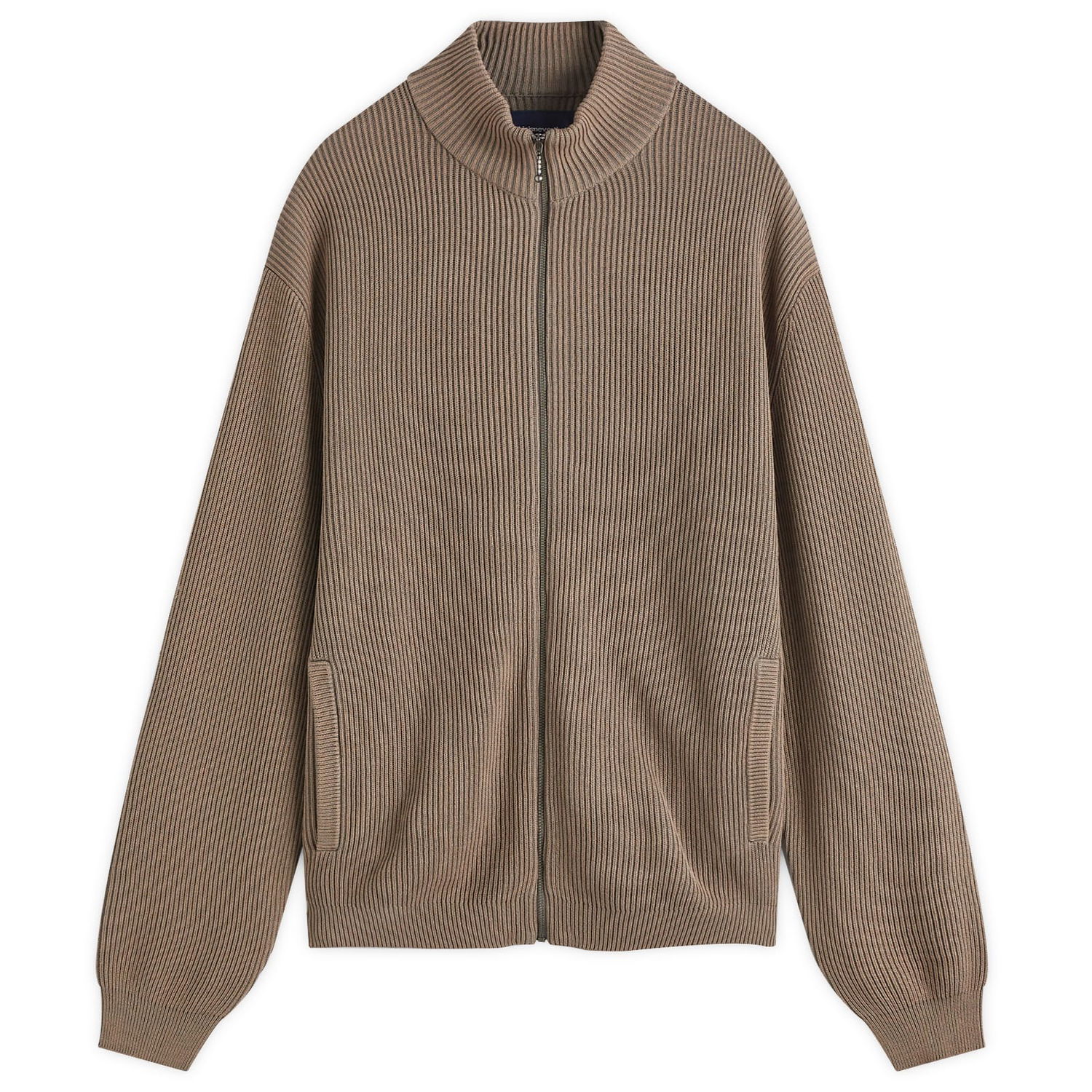 Sveter thisisneverthat Full Zip Knit Large Šedá | TN243KKNZK01-GRY, 0