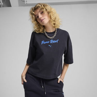 Tričko Puma PREMIUM ESS Oversized T-Shirt Čierna | 629776_16, 0