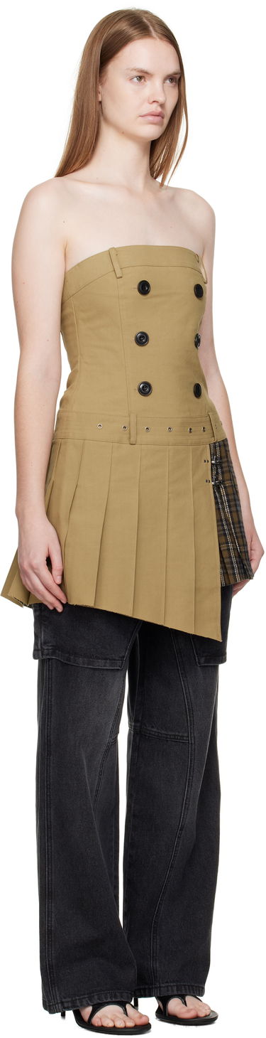 Šaty Andersson Bell Andersson Bell Double-Breasted Pleated Minidress Béžová | atb1366w, 1