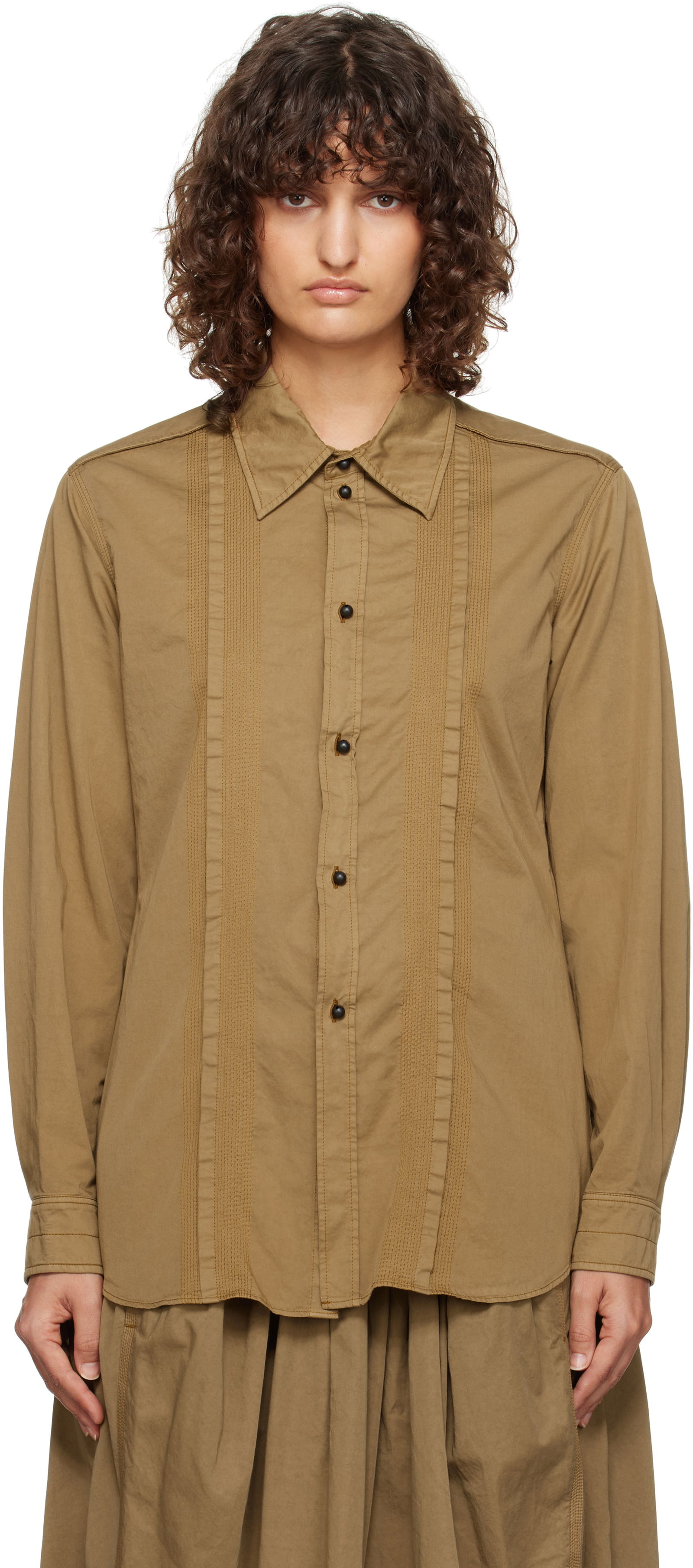 Lemaire Multi-Topstitch Fitted Shirt