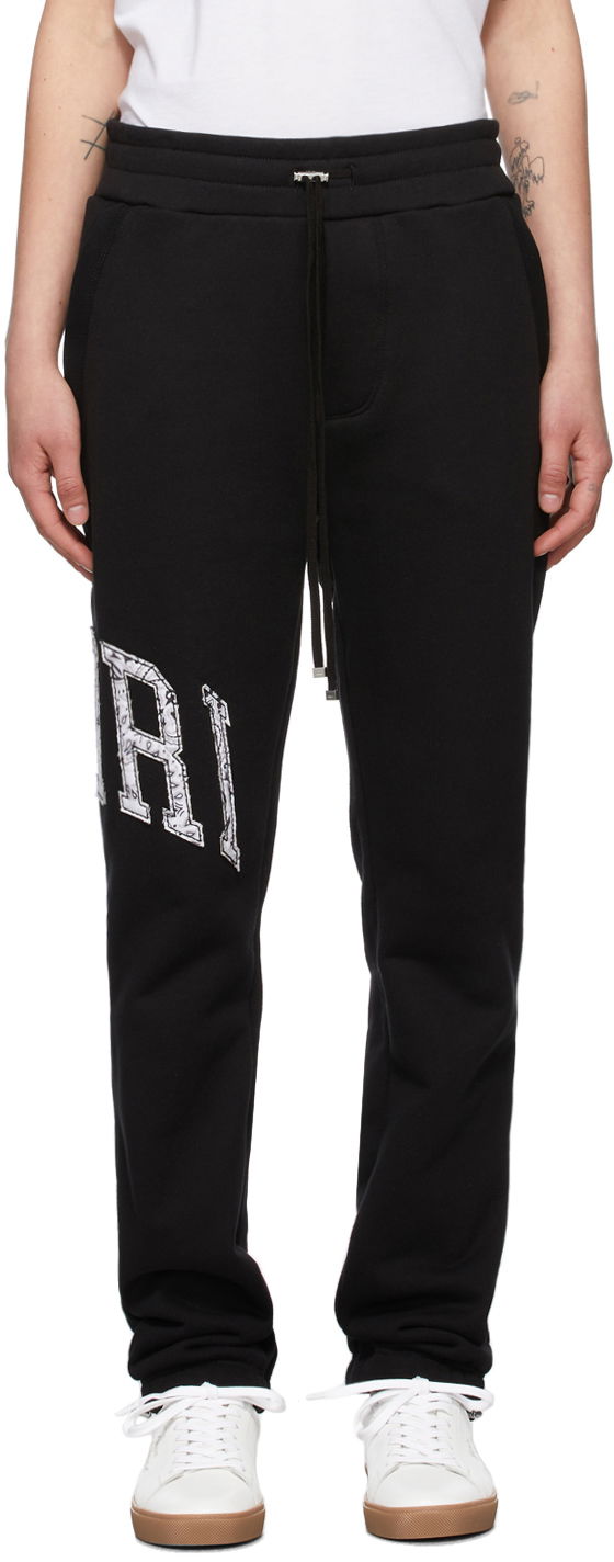 Tepláky AMIRI AMIRI Logo Varsity Lounge Pants Čierna | MJSP003, 0