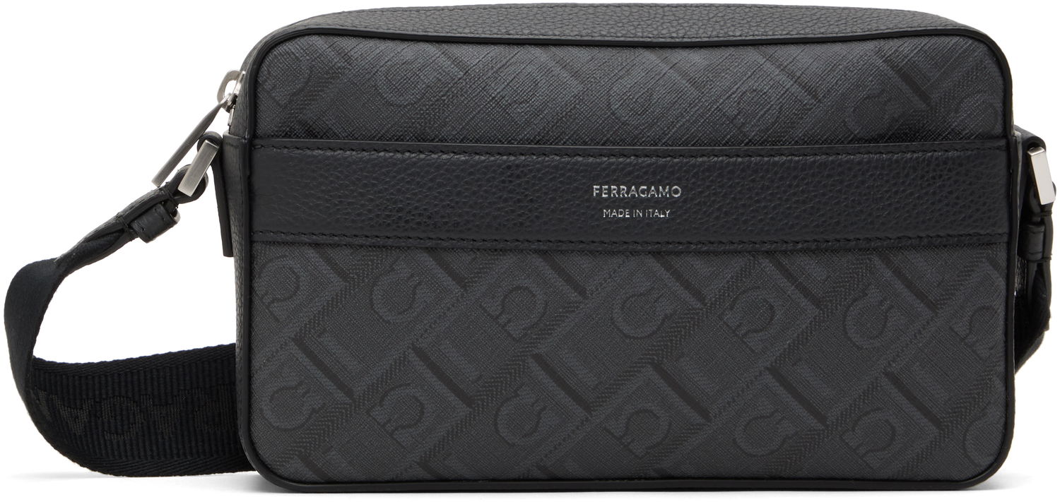 Taška cez rameno FERRAGAMO Ferragamo Gancini Camera Bag Čierna | 779690, 0