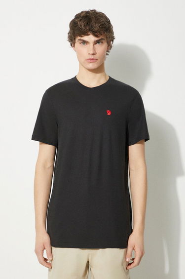 Tričko FJÄLLRÄVEN Hemp Blend T-Shirt With Print Čierna | F12600215.550, 0
