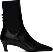 TOTEME 'The Mid Heel' Leather Boots