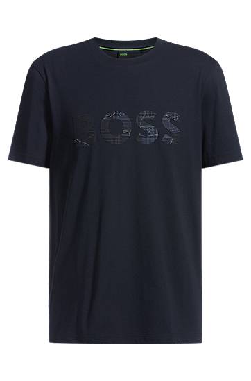 Tričko BOSS BOSS T-Shirt with Logo Print Navy | 50537834, 0