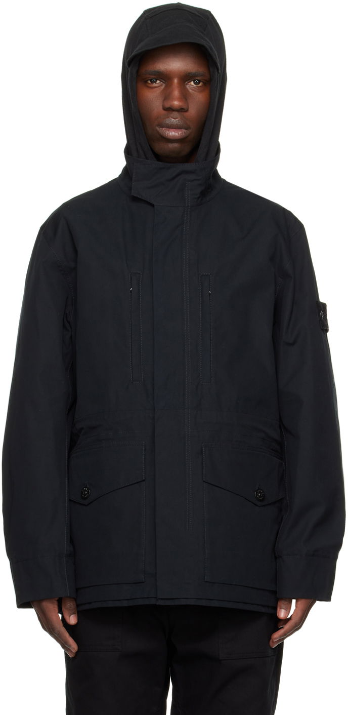Kabáty Stone Island Ghost Piece Coat Čierna | 7815412F1, 0