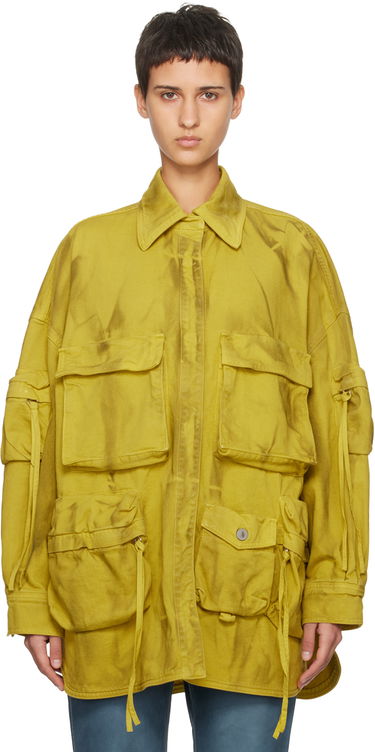Bunda The Attico Attico Fern Denim Coat Žltá | 242WCB48 D071, 0