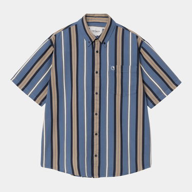 Košeľa Carhartt WIP Carhartt WIP Jarrell Stripe Short Sleeve Shirt Modrá | I034536_2, 0
