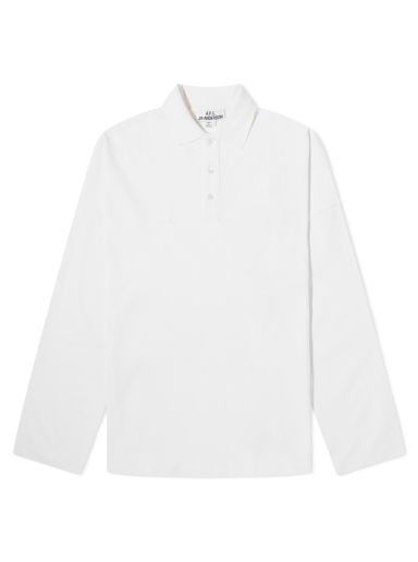 Polo tričko A.P.C. JW Anderson x Murray Oversized Pique Polo Tee Biela | COGUZ-M26280-AAC