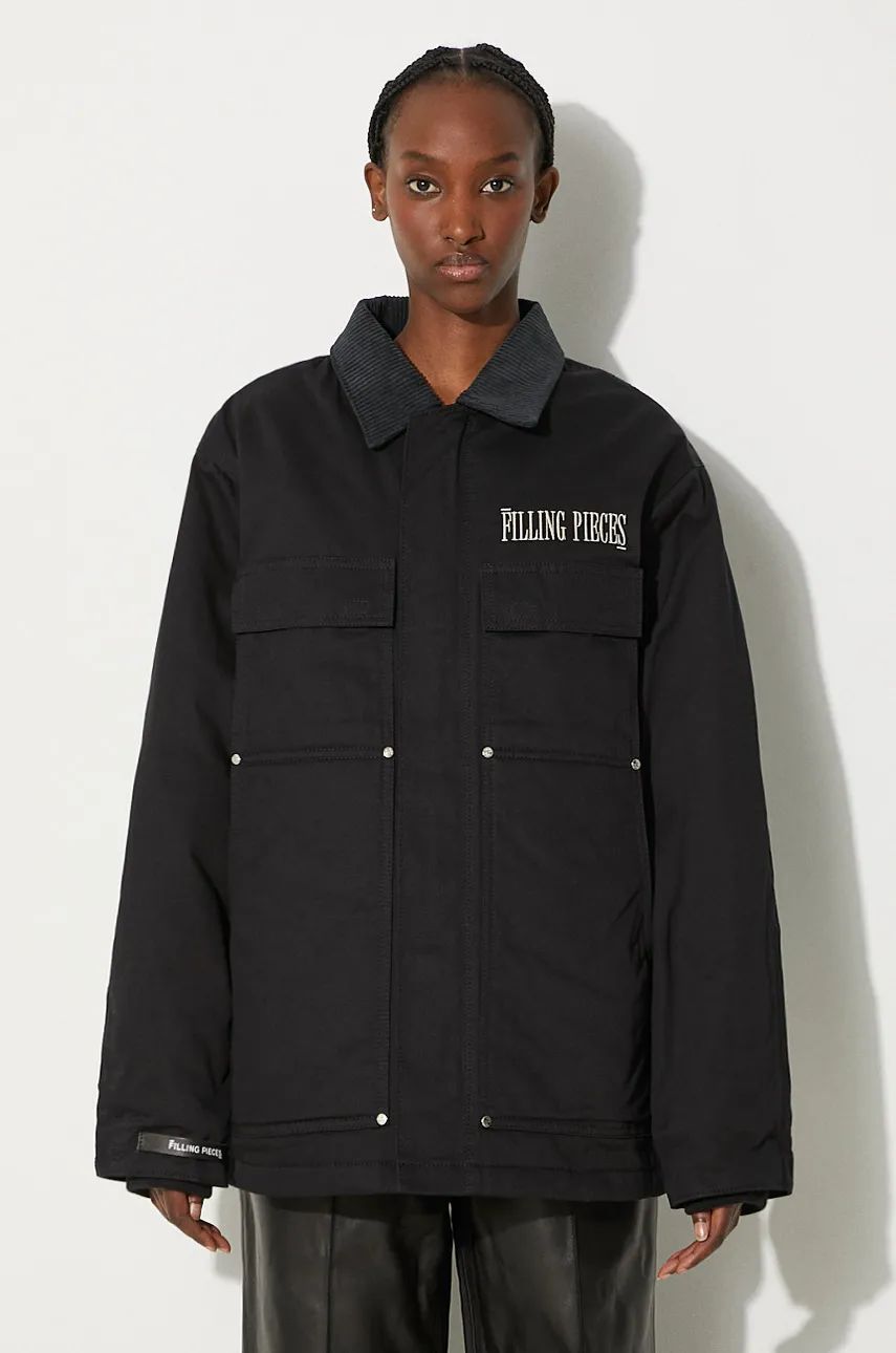 Bunda Filling Pieces Corduroy Jacket Čierna | 97126951861, 0