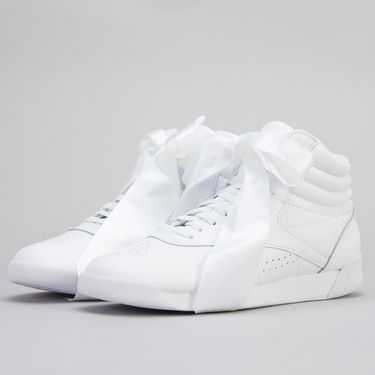 Tenisky a topánky Reebok Freestyle High Satin Bow Biela | CM8903, 0