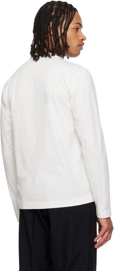 Tričko Burberry EKD Long Sleeve T-shirt Biela | 8121955, 2