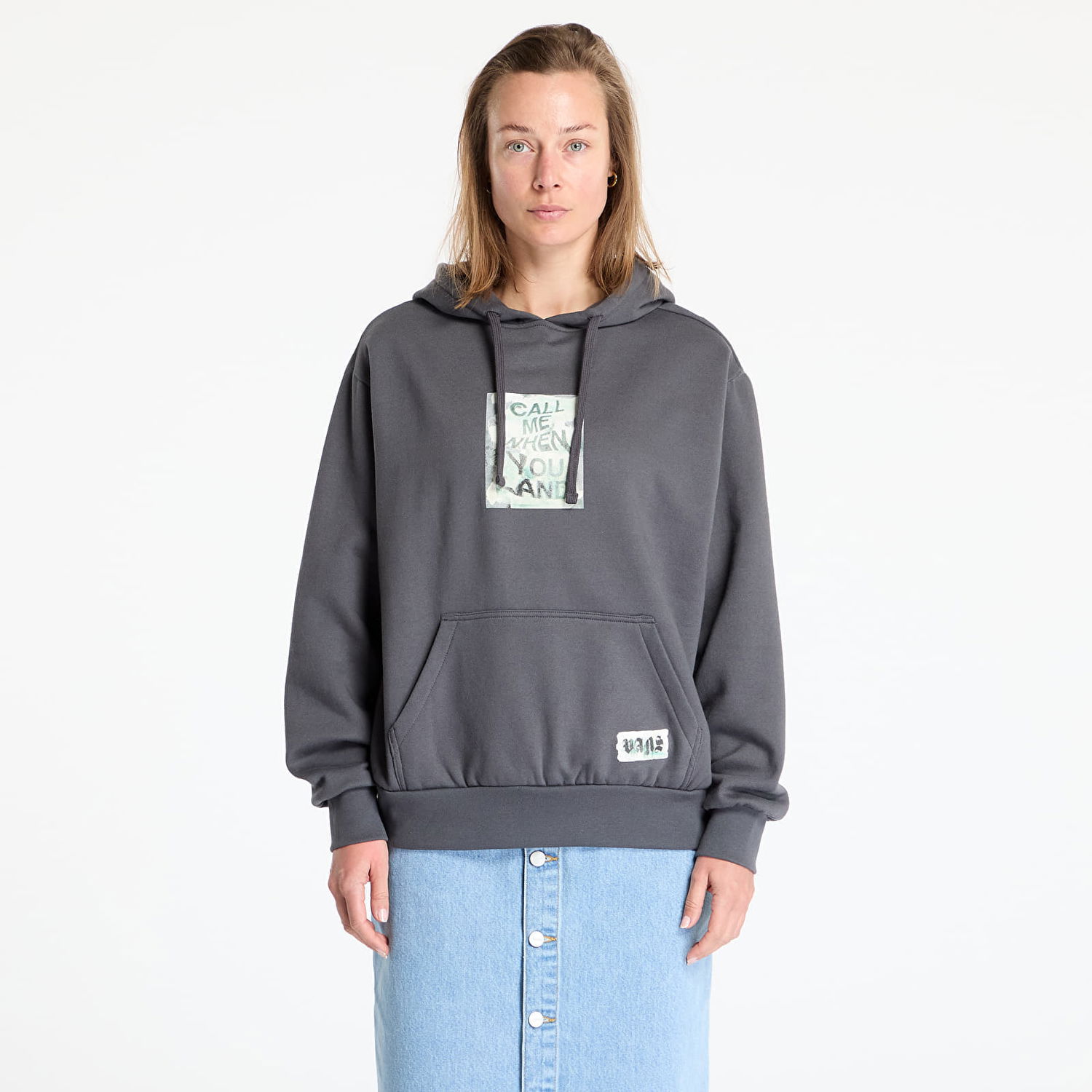 Mikina Vans Vans Missed Flights Bloussan Hoodie Šedá | VN000MAB1O71, 0