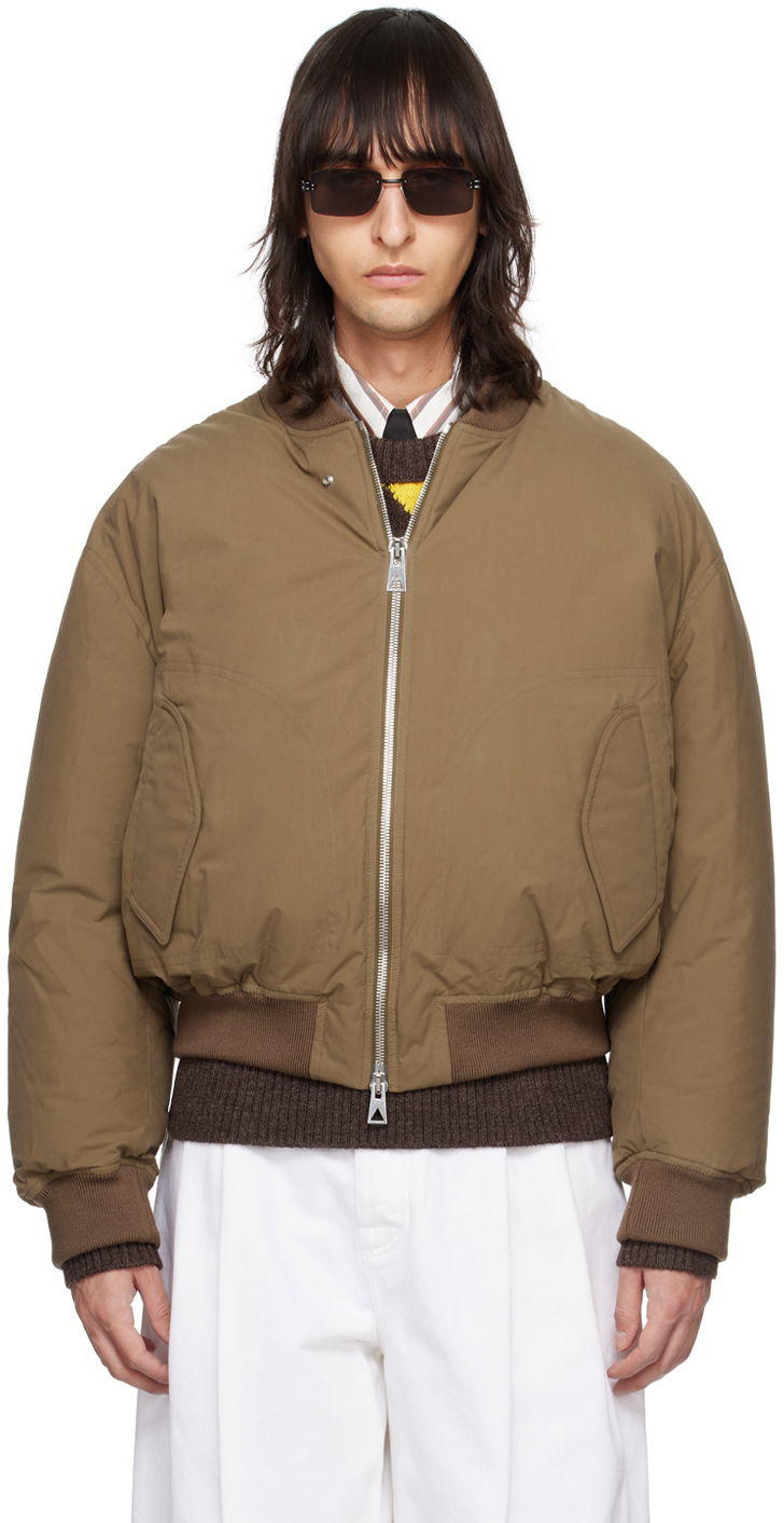 Bomber bunda Bottega Veneta Down Bomber Jacket Béžová | 769602V1LE0, 0