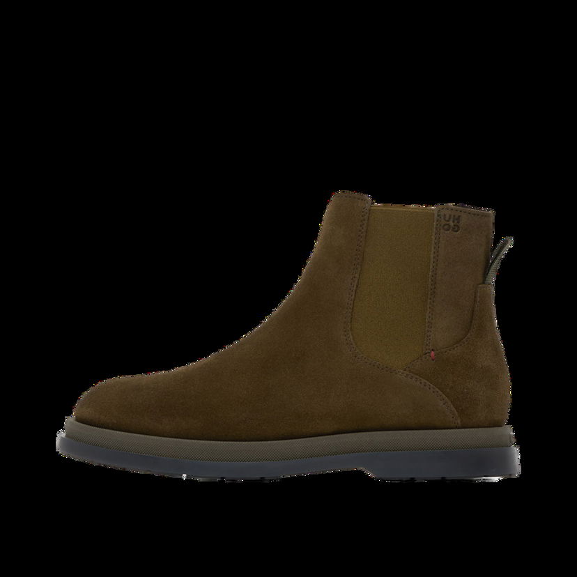 Tenisky a topánky BOSS Suede Chelsea Boots Zelené | 50522967