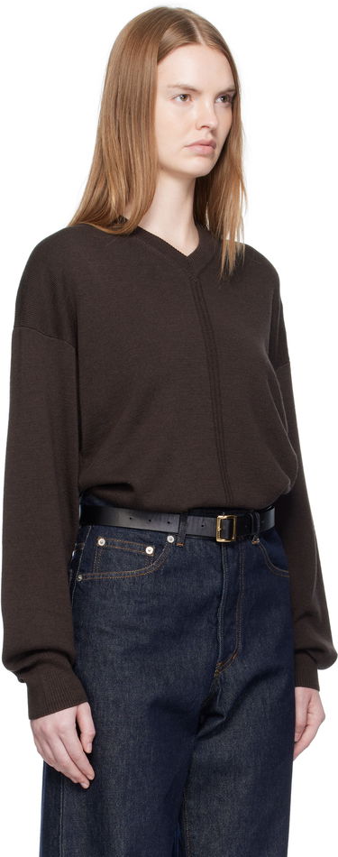 Sveter LEMAIRE LEMAIRE V-Neck Sweater Čierna | TO1430 LK087, 4