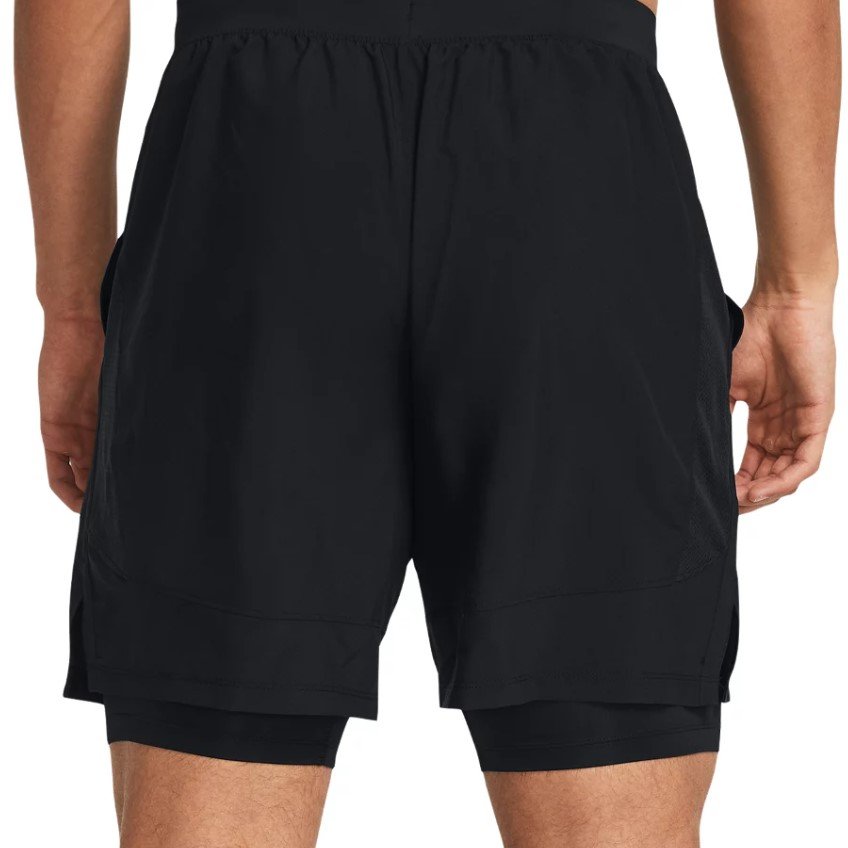 UA LAUNCH 7'' 2-IN-1 SHORTS-BLK