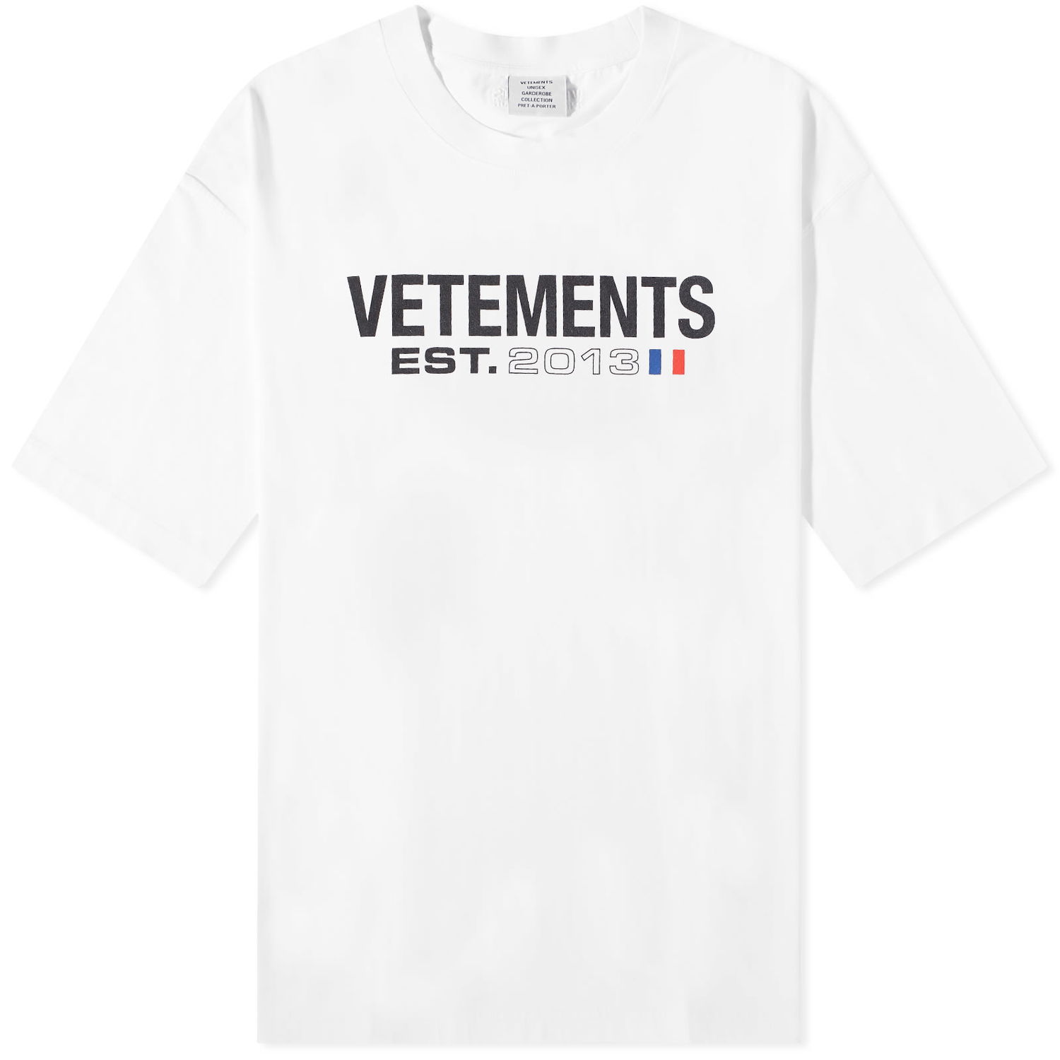 Tričko VETEMENTS Flag Logo Tee Biela | UE54TR100W, 0
